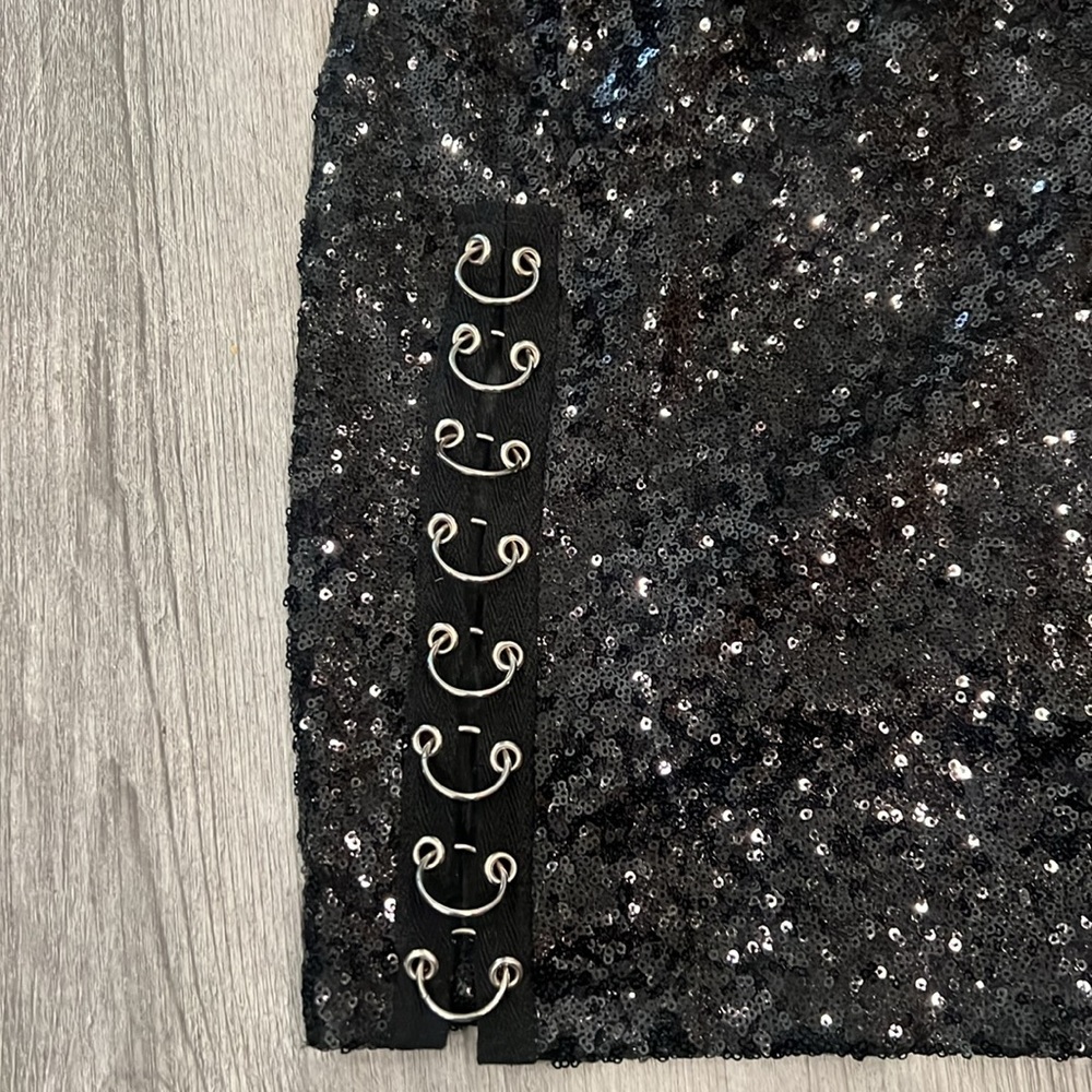 Rehab sequined rocker skirt, EUC